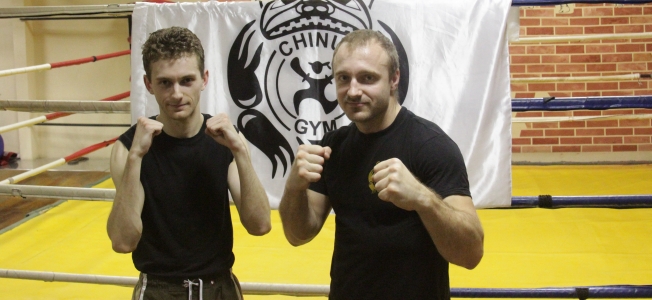Антон и его тренер Андрей Григорьевич Жигар